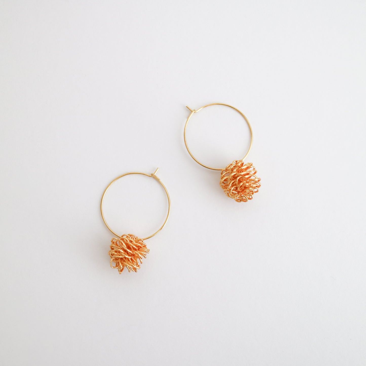 松毬 -Pinecone- Hoop earrings