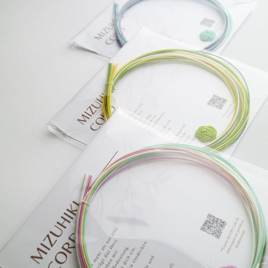 Mizuhiki Cord Set – 10 Pieces (5 Colors x 2 Cords)