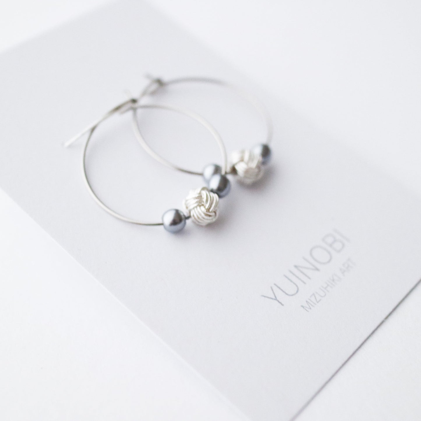 Awaji Perlen Creolen, Silber