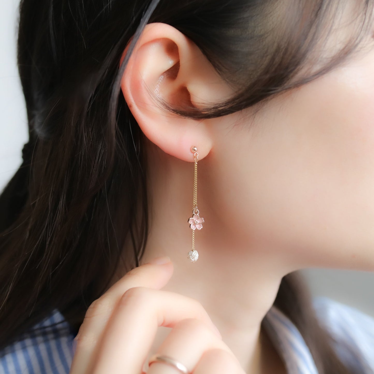 流桜 -Ryūō-  Chain Earrings