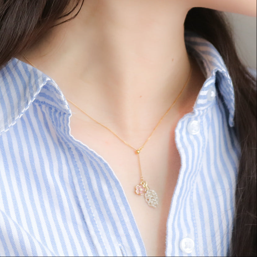 流桜 -Ryūō-  Y-Necklace