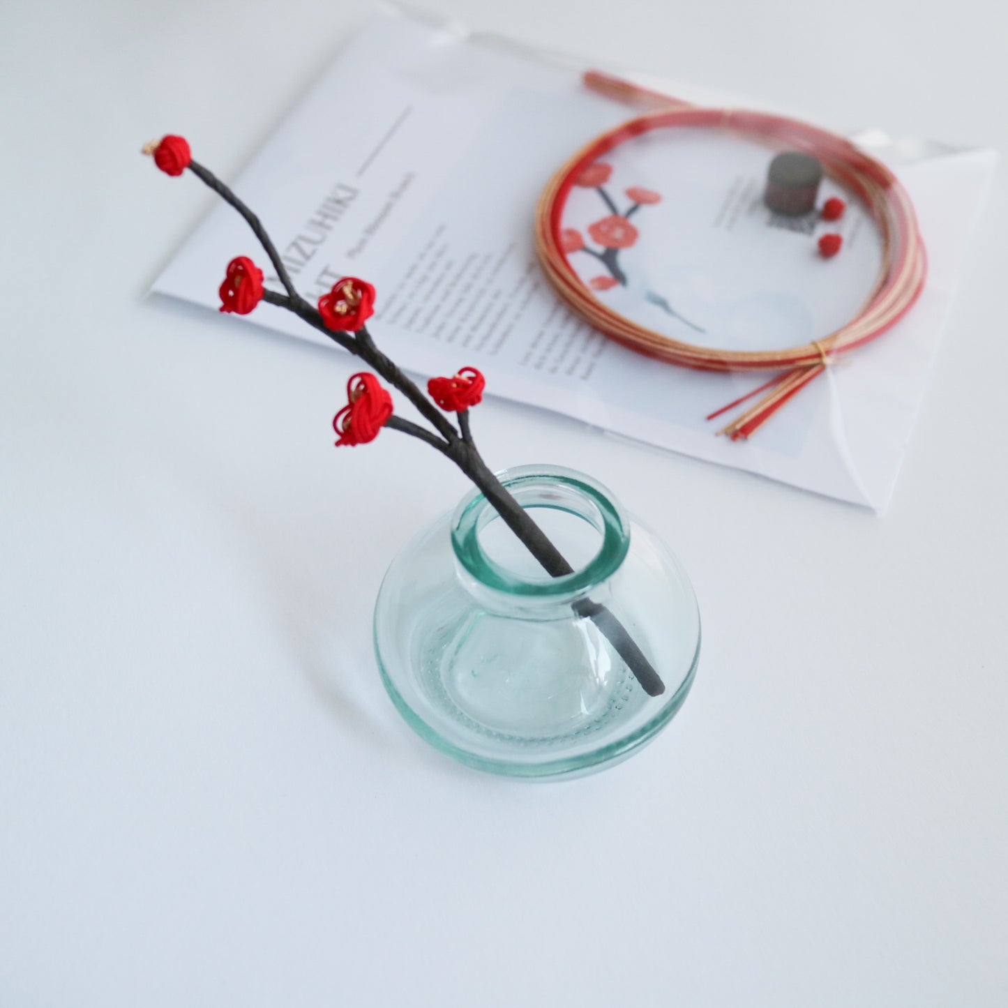 Mizuhiki DIY Kit  (No.1 Plum Blossom Branch)