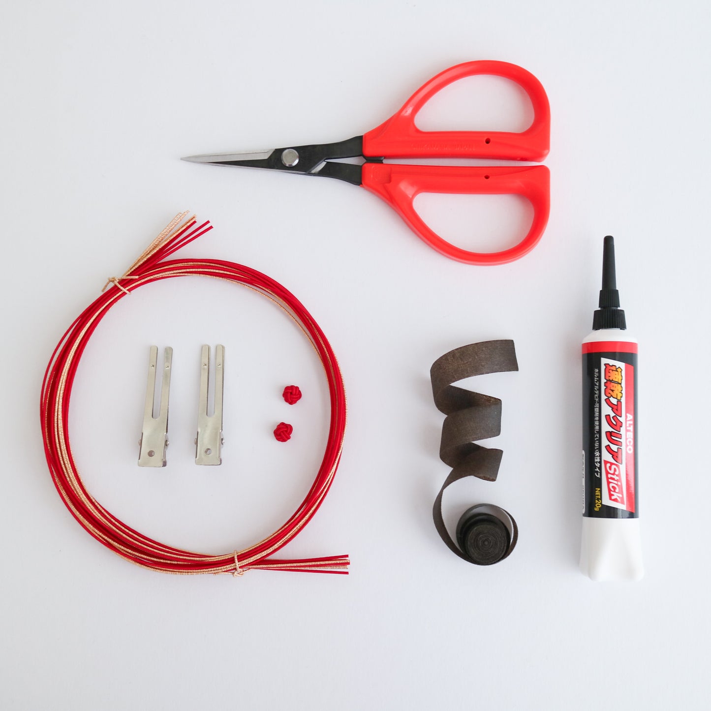 Mizuhiki DIY Kit  (No.1 Plum Blossom Branch)