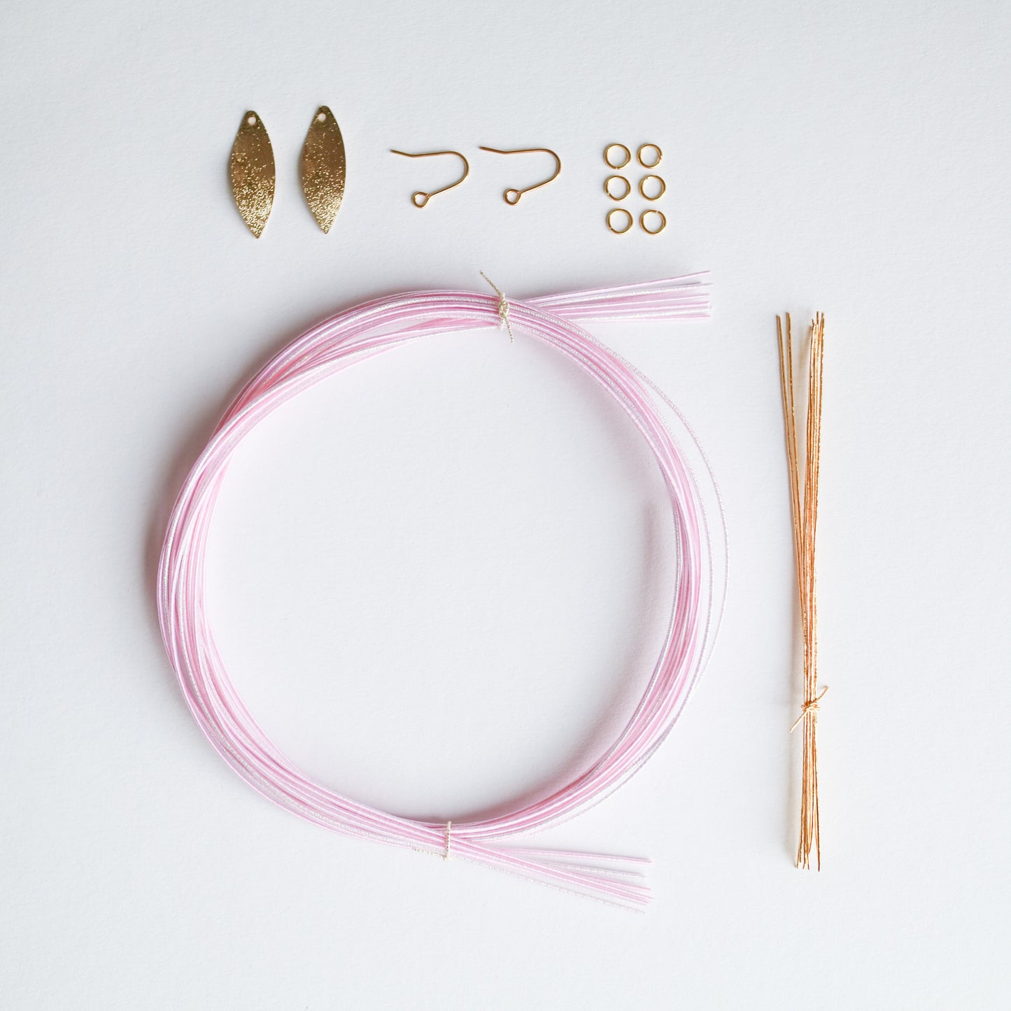 Mizuhiki DIY Kit (No.2 Cherry Blossom Earrings)