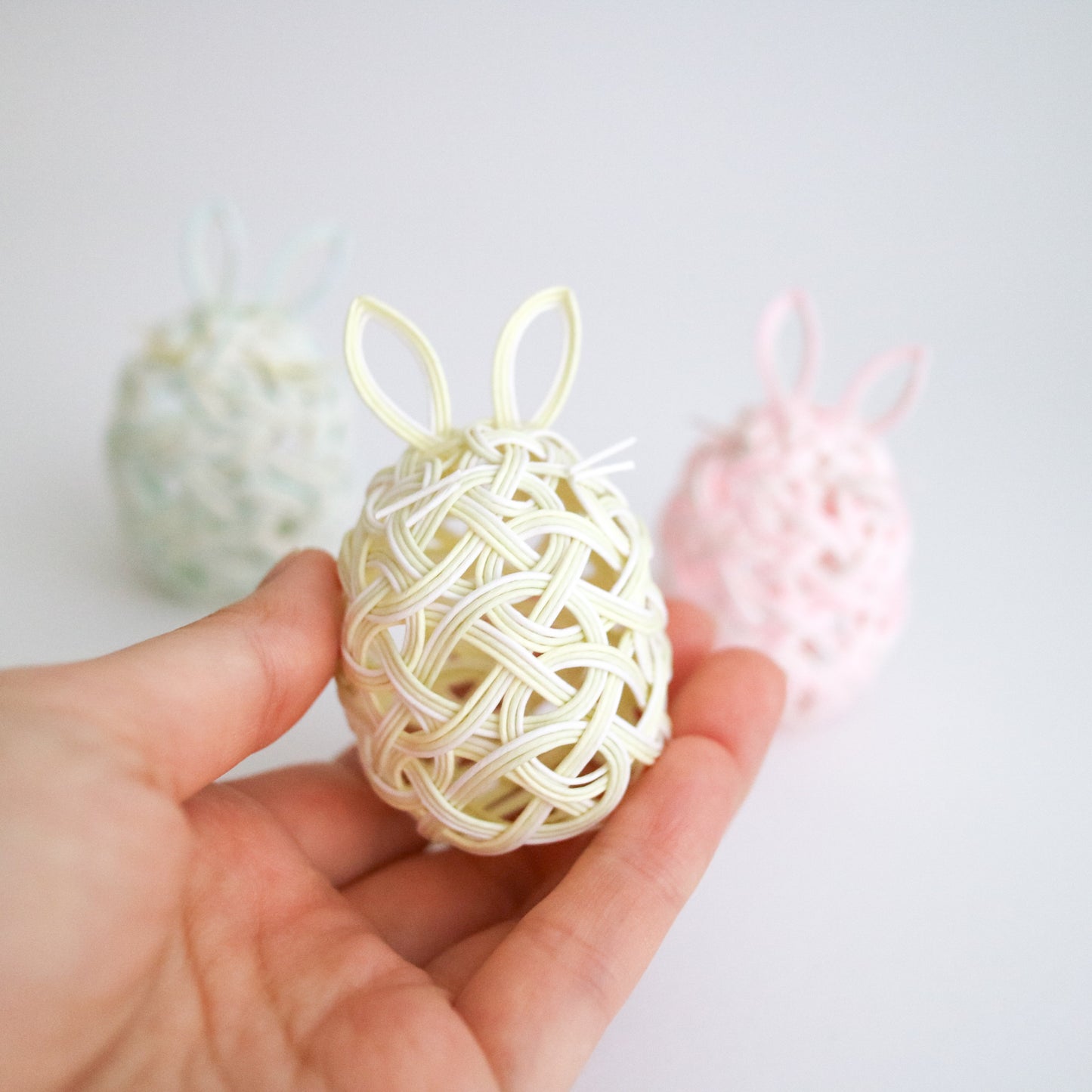 Mizuhiki Mari Kazari -Easter Bunny- 水引毬飾り®︎