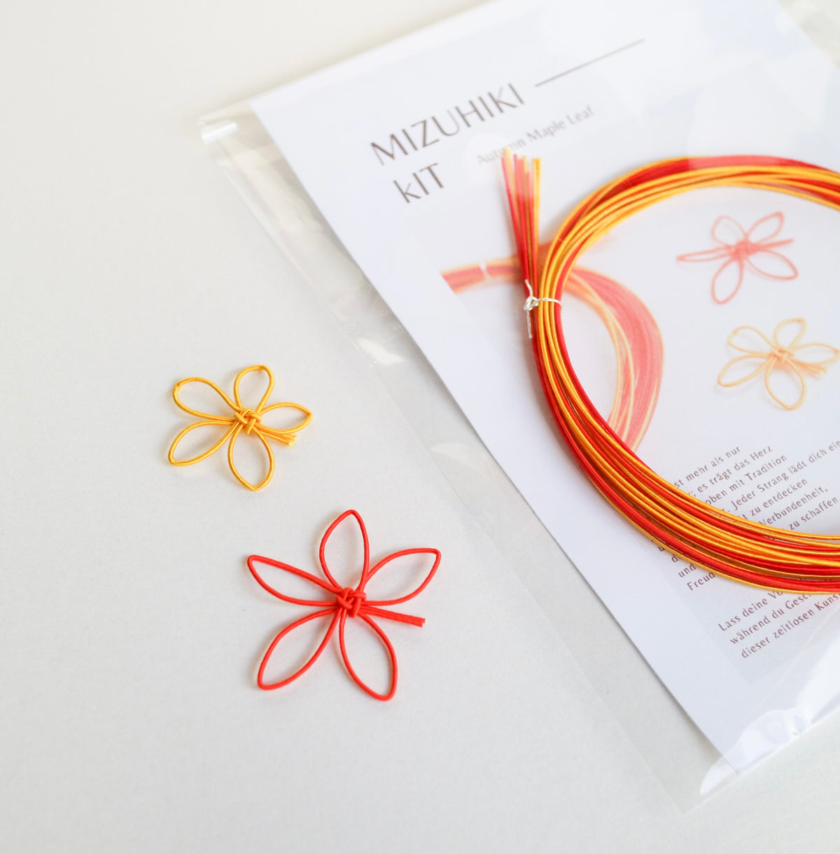Mizuhiki DIY Kit  (No.3 Autumn Maple Leaf)
