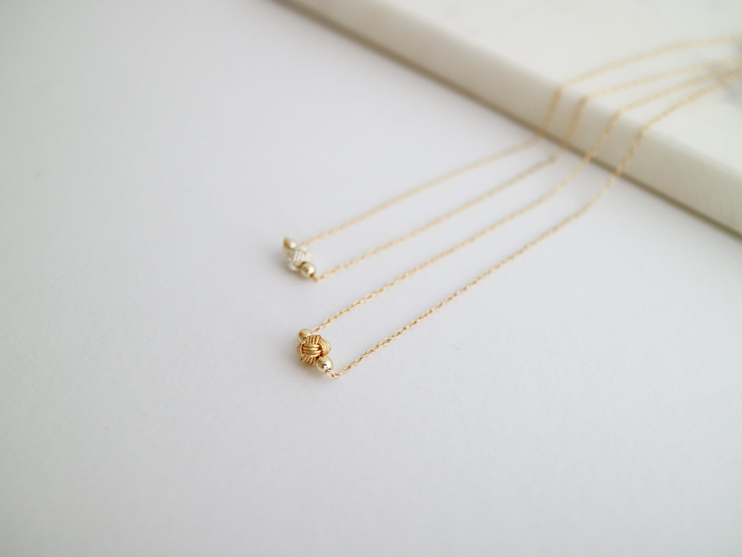 Awaji single pearl chain necklace